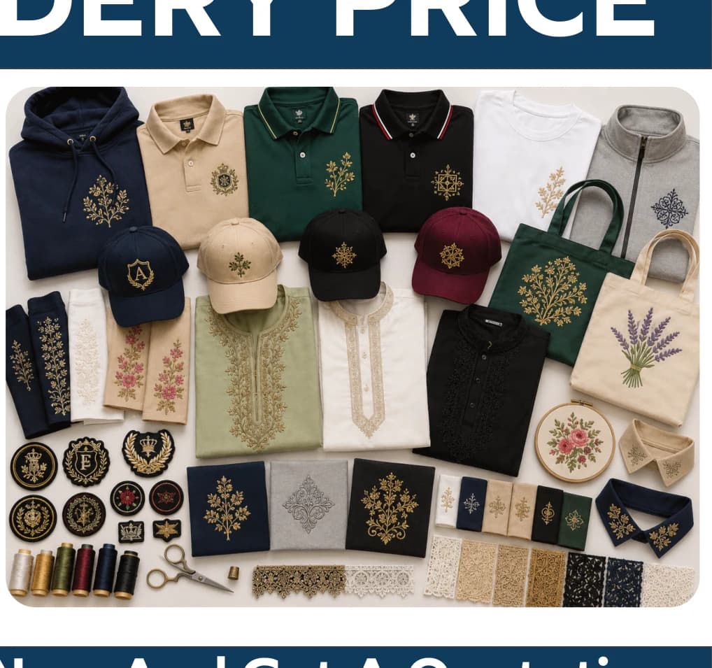 Custom embroidered apparel
