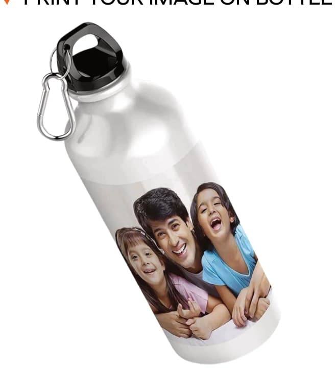 Sublimation printing on a custom bottle