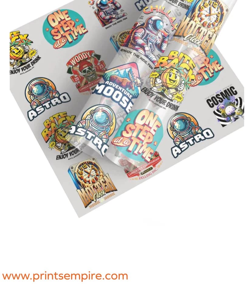 UV DTF sticker sheet