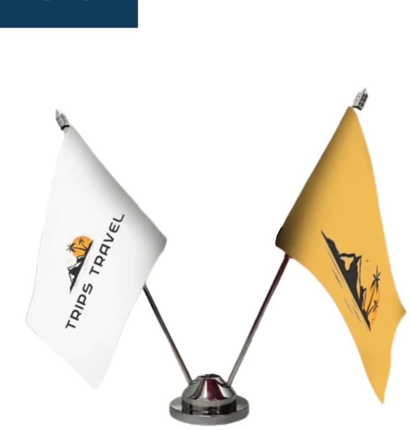 Custom printed table flags